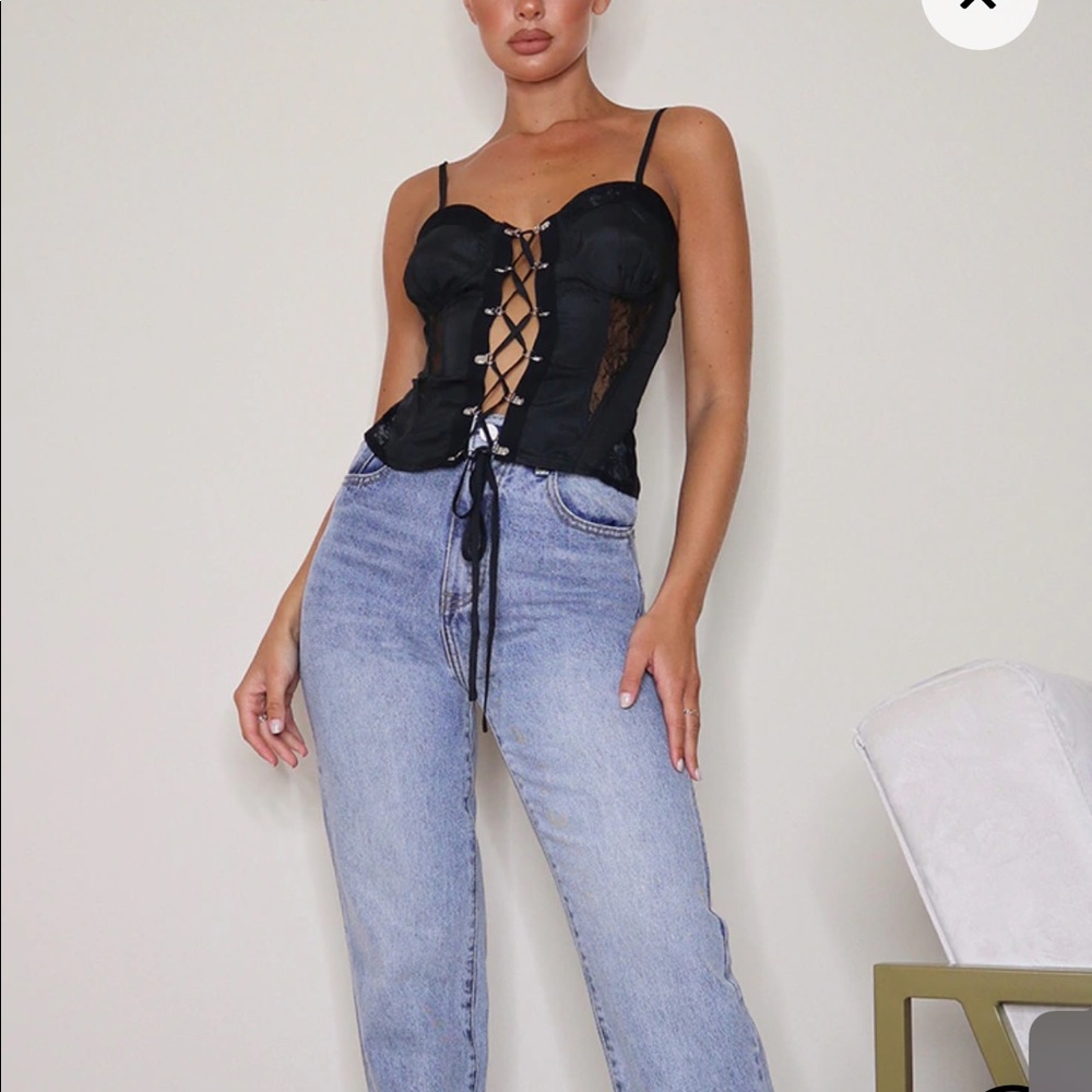 Lace up corset top size 8
